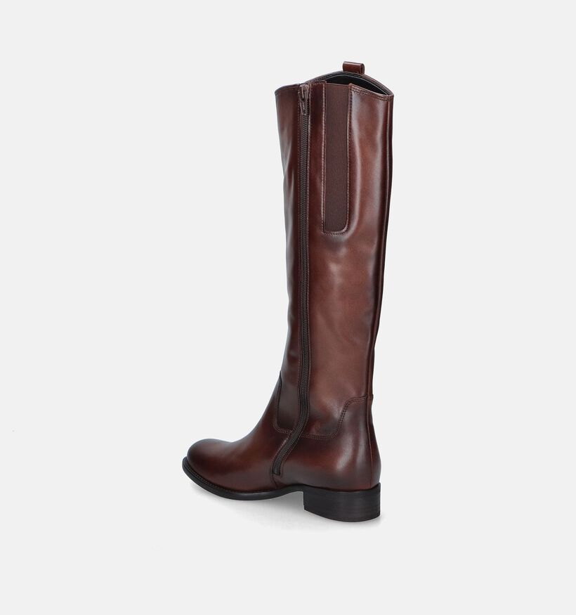 Gabor Cognac Lange laarzen voor dames (347055) - geschikt voor steunzolen