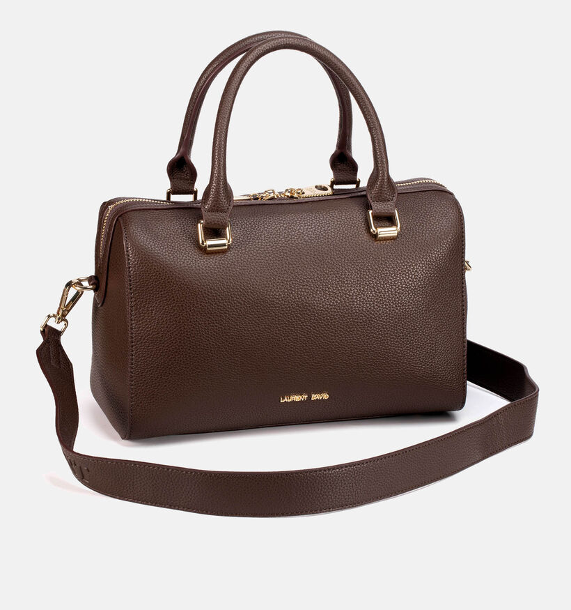Laurent David Donkerbruine Handtas voor dames (365101)