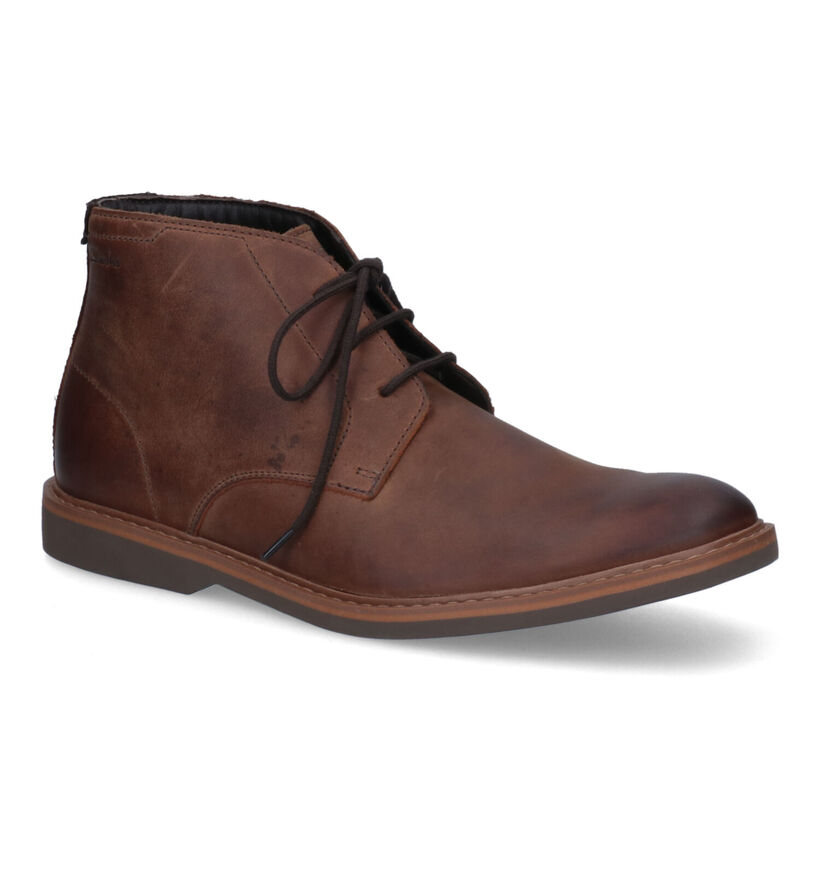 Clarks Atticus LT Cognac Hoge Schoenen in nubuck (313691)