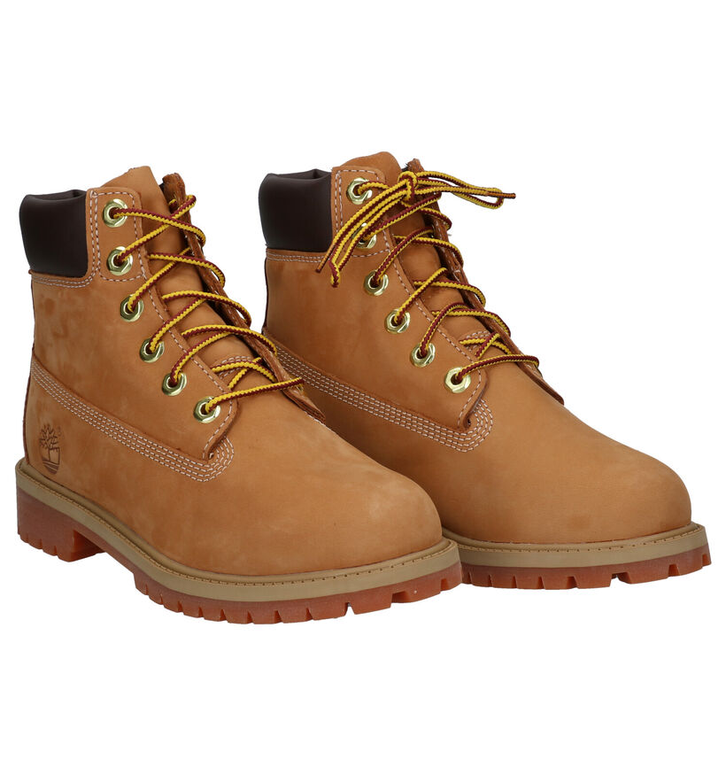 Timberland 6 Inch Premium WP Bottines en Brun pour garçons (313065) - pour semelles orthopédiques