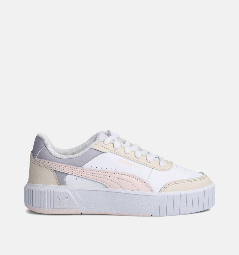 Puma Carina Mia Baskets en Blanc pour filles (359291) - pour semelles orthopédiques