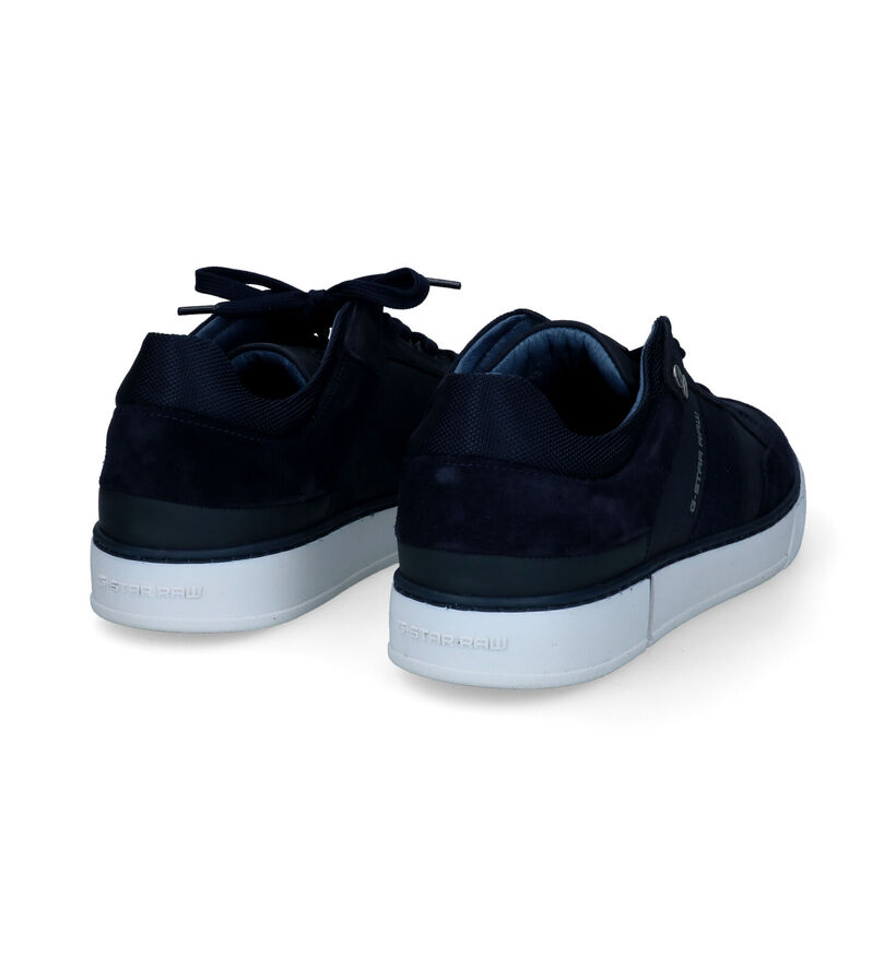 G-Star Ravond CVS Chaussures à lacets en Bleu en cuir (305433)