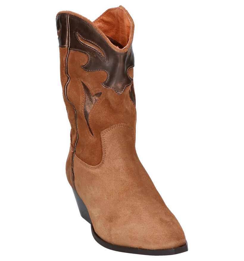 Tango Nina Cognac Western Laarzen in daim (272690)