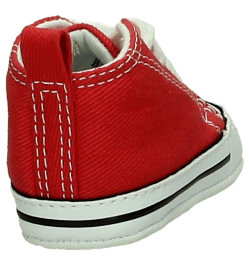 Rode Babysneakertjes Converse Chuck Taylor First Star in stof (200180)