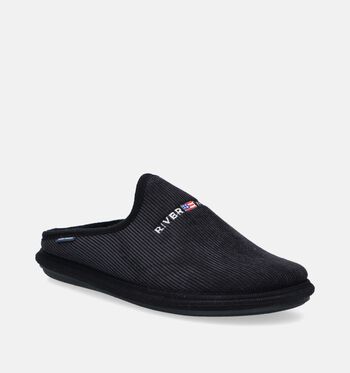 River Woods Pantoufles Noir