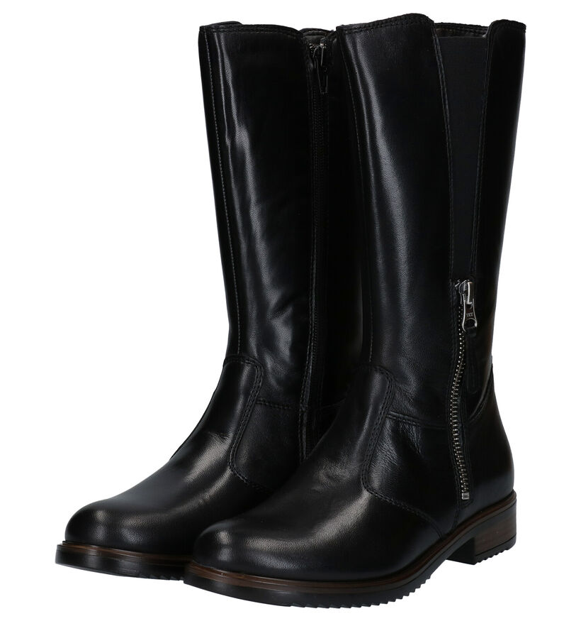 Loli Laly Bottes hautes en Noir en cuir (278476)