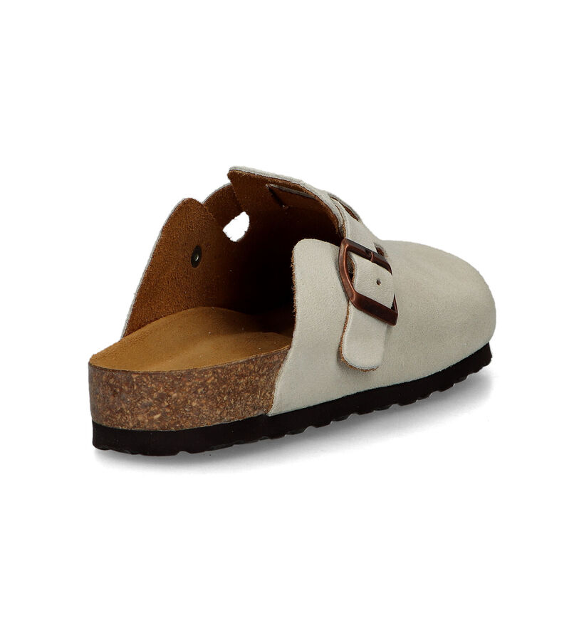 Bio Dream Ecru Slippers in daim (325840)