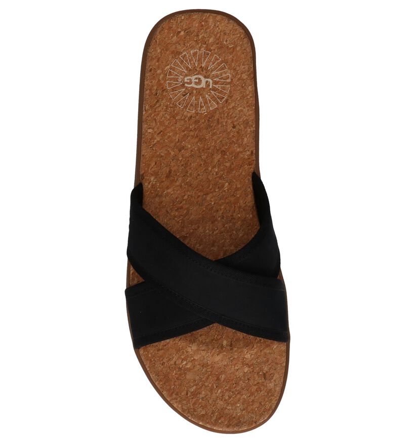 Zwarte Sportieve Slippers UGG Seaside, , pdp