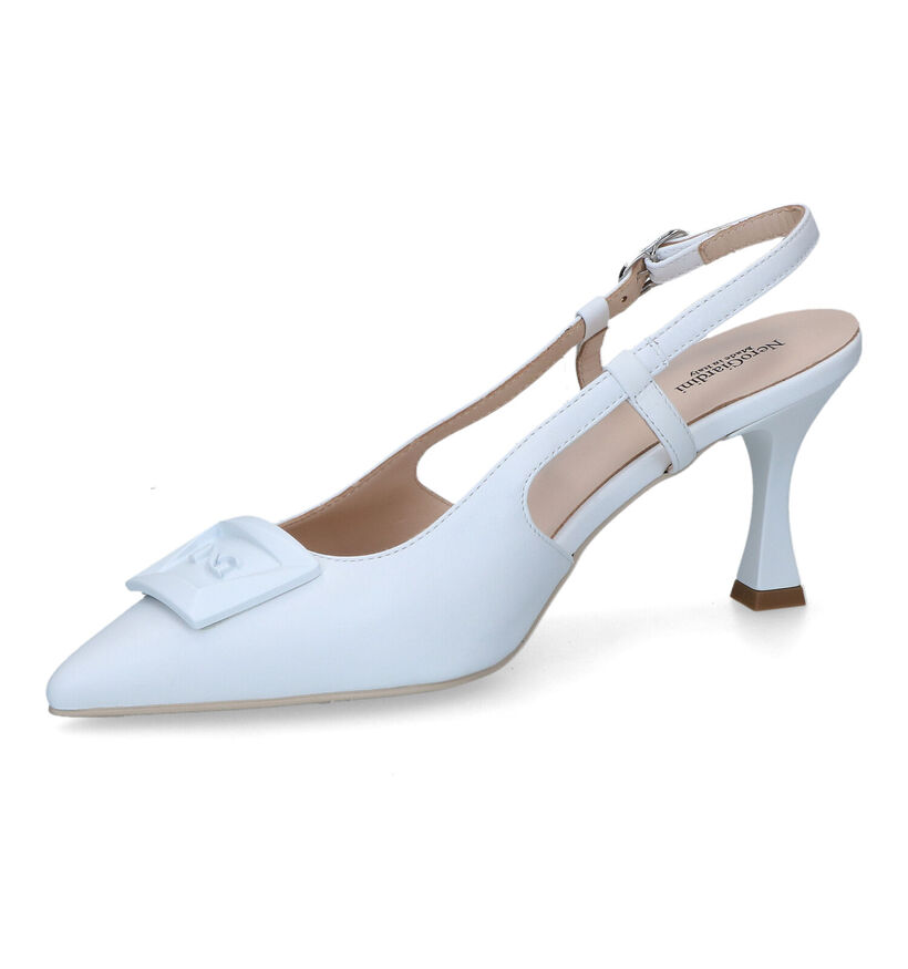 NeroGiardini Escarpins slingback en Blanc pour femmes (321172)