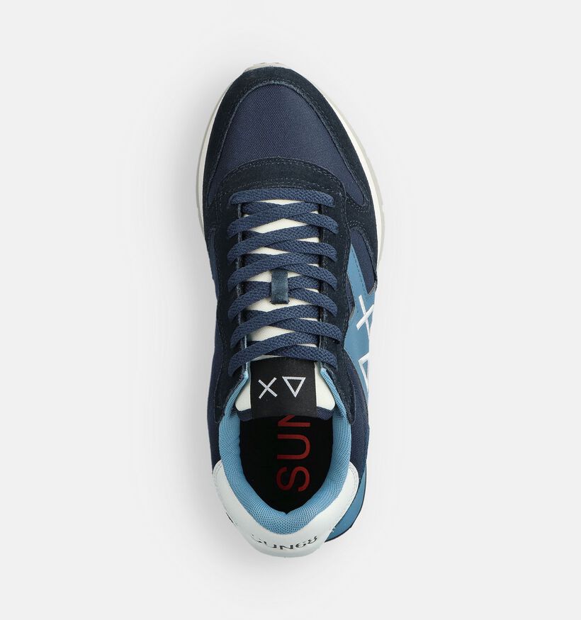 Sun68 Jaki Solid Sneakers Blauw voor heren (361806) - geschikt voor steunzolen