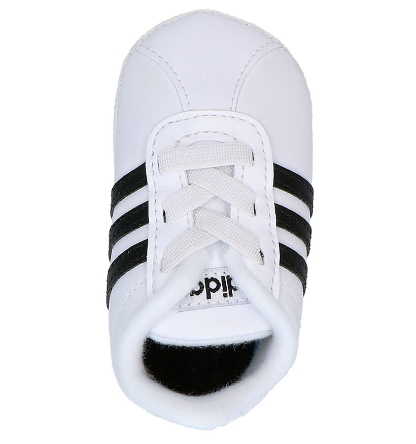 adidas VL Court 2.0 Crib Baskets bébé en Blanc en simili cuir (273486)