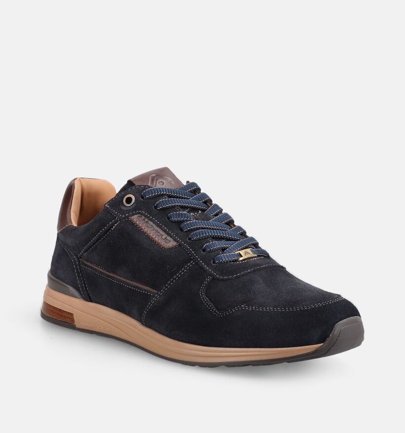 Ambitious Slow Chaussures plates en Bleu fonc&eacute; pour hommes (381294) - pour semelles orthop&eacute;diques