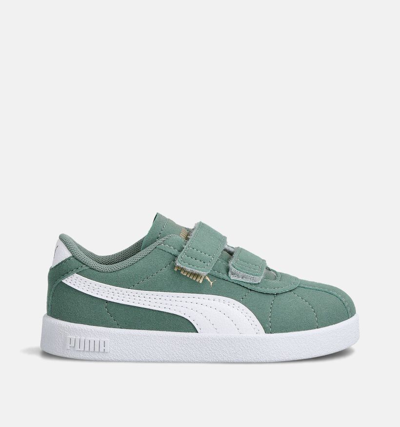 Puma Club II Groene Sneakers voor jongens, meisjes (359287) - geschikt voor steunzolen