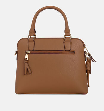 Laurent David Handtassen Zwart/Beige/Cognac