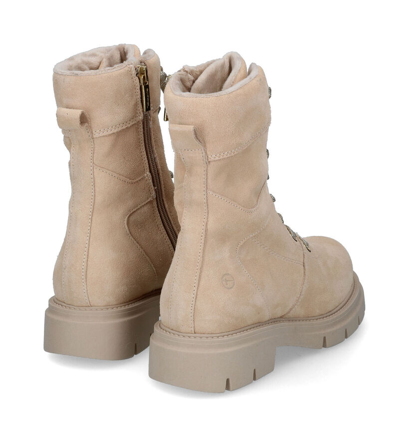 Tamaris Boots à lacets en Beige pour femmes (315390)
