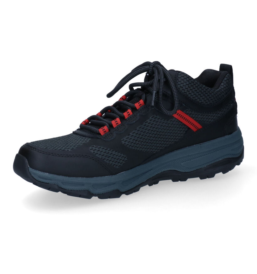 Skechers Gorun Trail Altitude Element Zwarte Wandelschoenen in leer (306025)