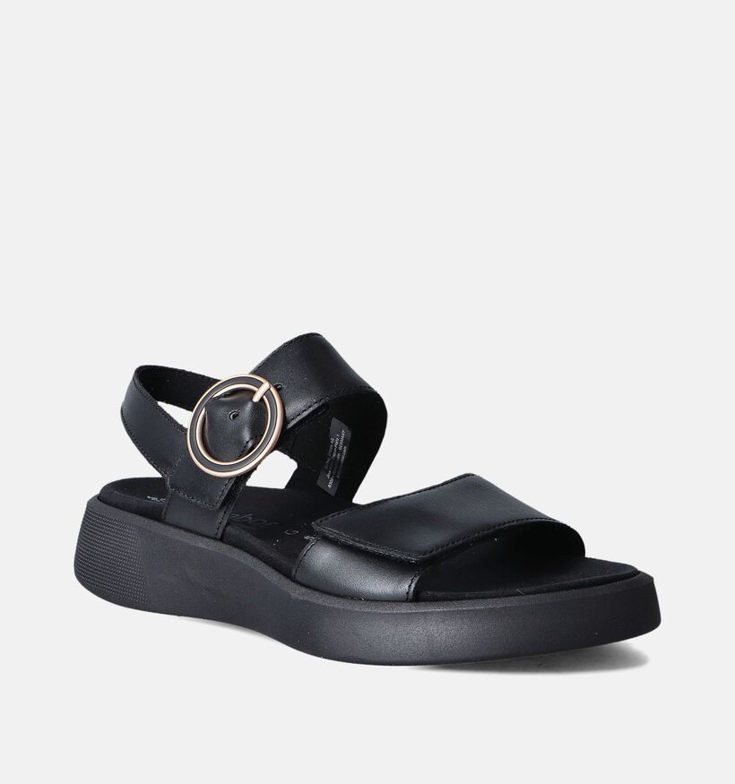 Gabor Zwarte Sandalen voor steunzolen voor dames (356659) - geschikt voor steunzolen