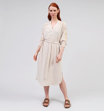Lange jurk beige