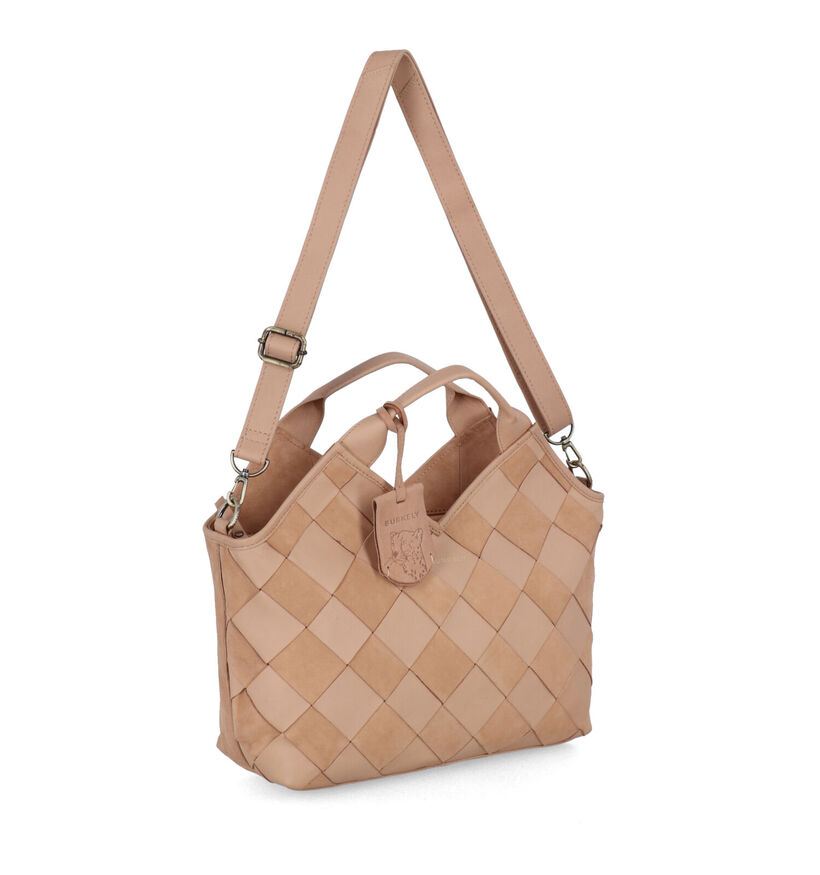 Burkely Even Elin Beige Handtas in leer (321600)