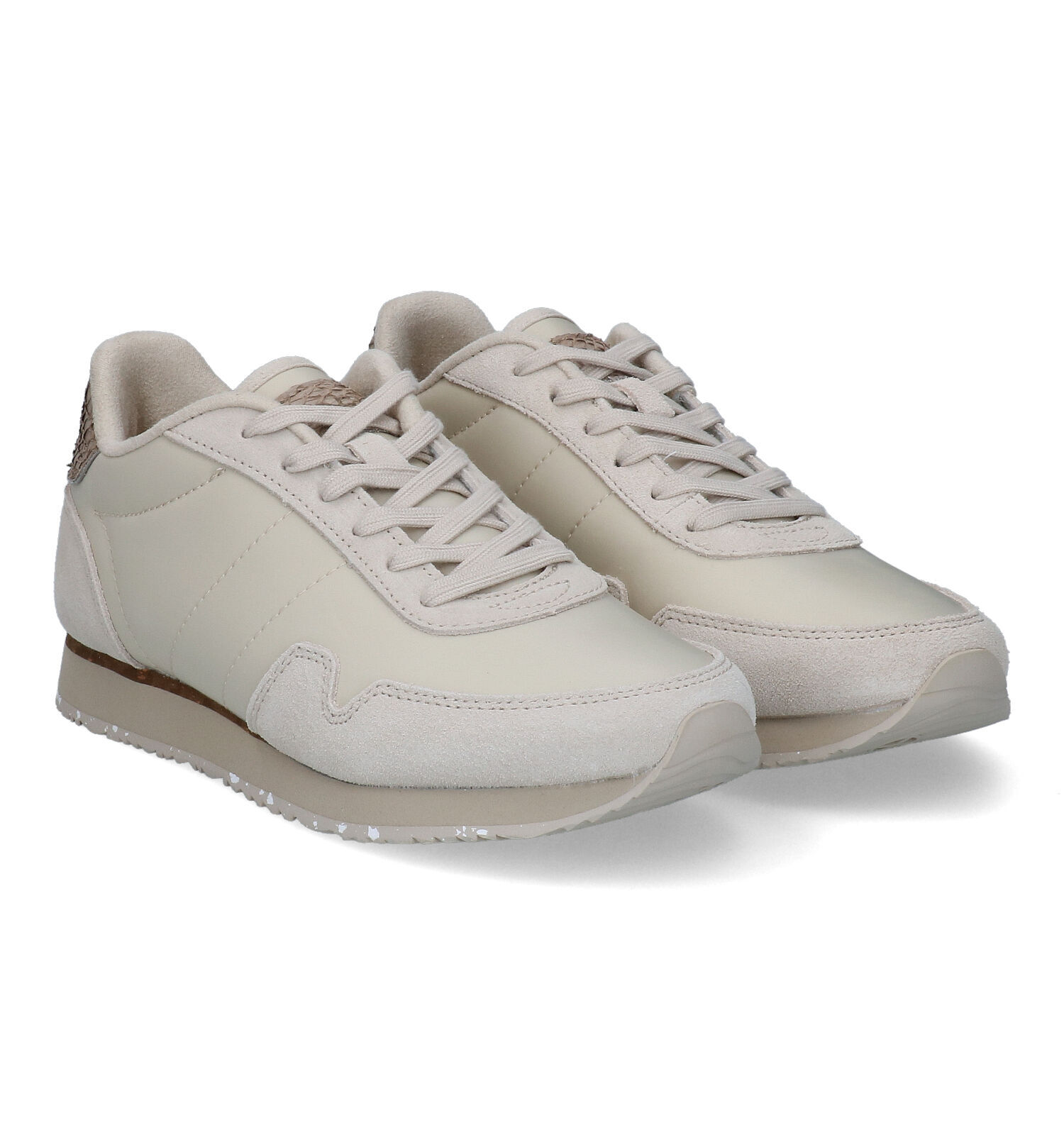 Woden WL166 Nora Beige Sneakers Dames Sneakers Online op TORFS.BE