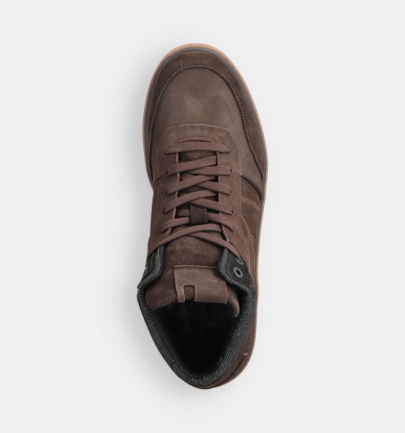 Bufflox Atenas Donkerbruine Sneakers voor heren (362644) - geschikt voor steunzolen