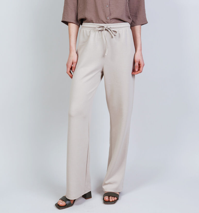 Pieces Talia Pantalons de jogging en Beige pour femmes (369193)