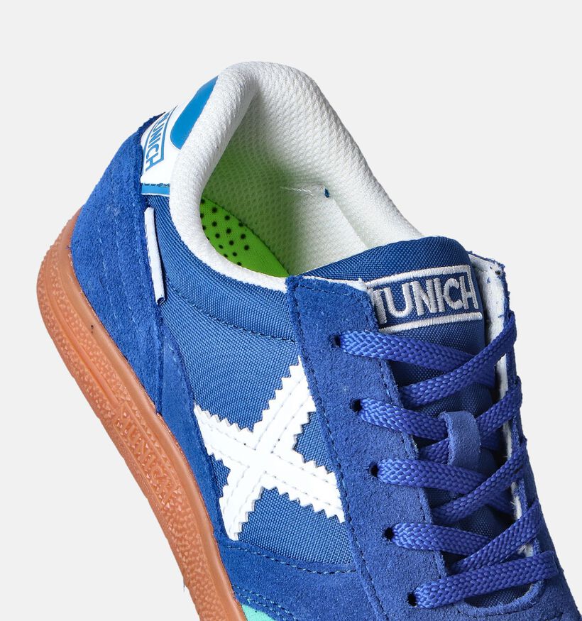 Munich Gresca Blauwe Veterschoenen voor jongens (361893) - geschikt voor steunzolen