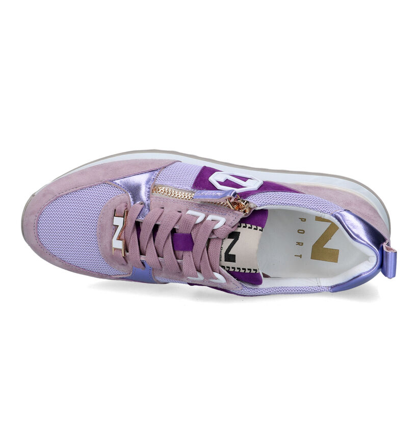 Nathan-Baume Paarse Sneakers voor dames (324683) - geschikt voor steunzolen