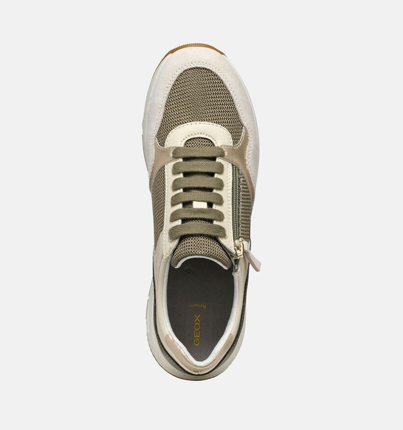 Geox Bulmya Kaki Sneakers voor dames (353780) - geschikt voor steunzolen