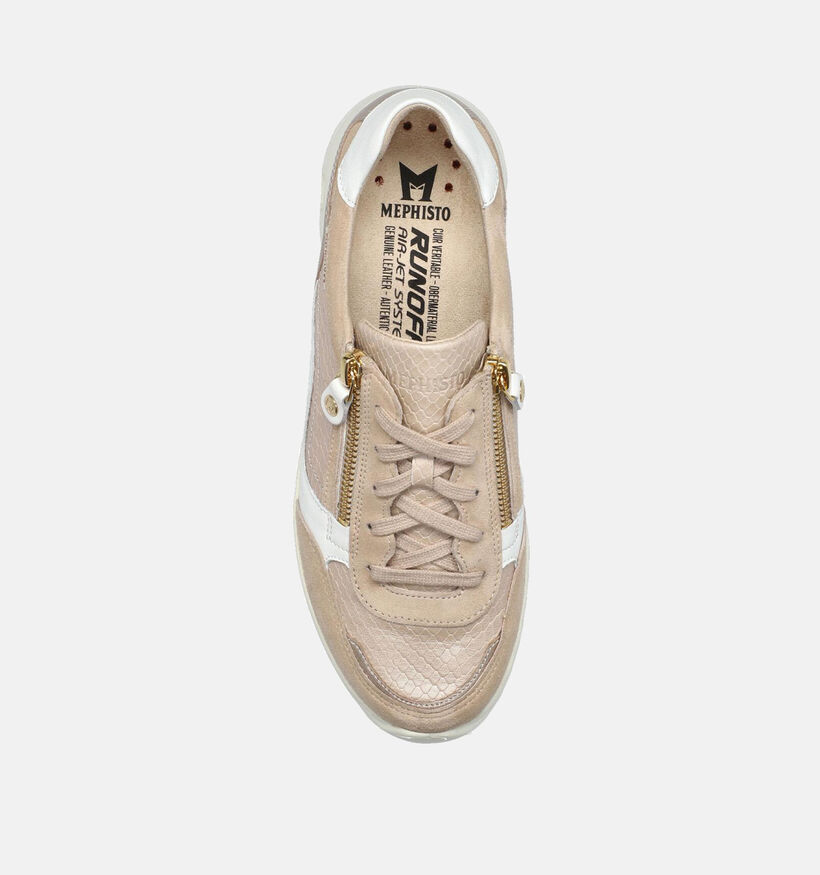 Mephisto Lilas Beige Sneakers voor dames (354291) - geschikt voor steunzolen