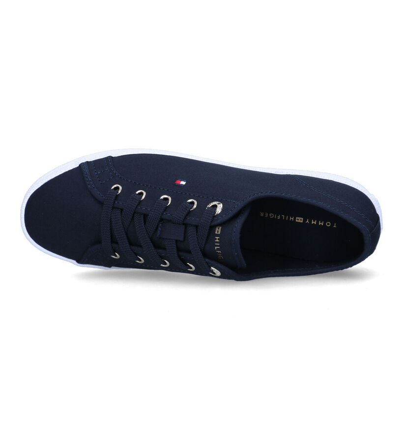 Tommy Essential Blauwe Sneakers voor dames (321025) - geschikt voor steunzolen