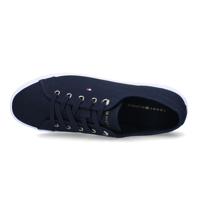 Tommy Essential Baskets en Bleu pour femmes (321025) - pour semelles orthopédiques