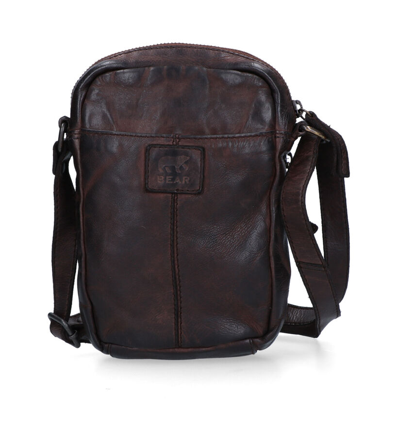 Bear Design Bruine Schoudertas voor heren (358892)