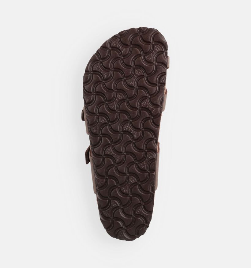 Birkenstock Mayari Birko-Flor Birkibuc Tongs en Marron pour femmes (369523)