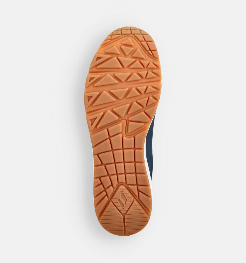 Skechers Uno Stand On Air Baskets basses en Bleu pour hommes (362194) - pour semelles orthop&eacute;diques