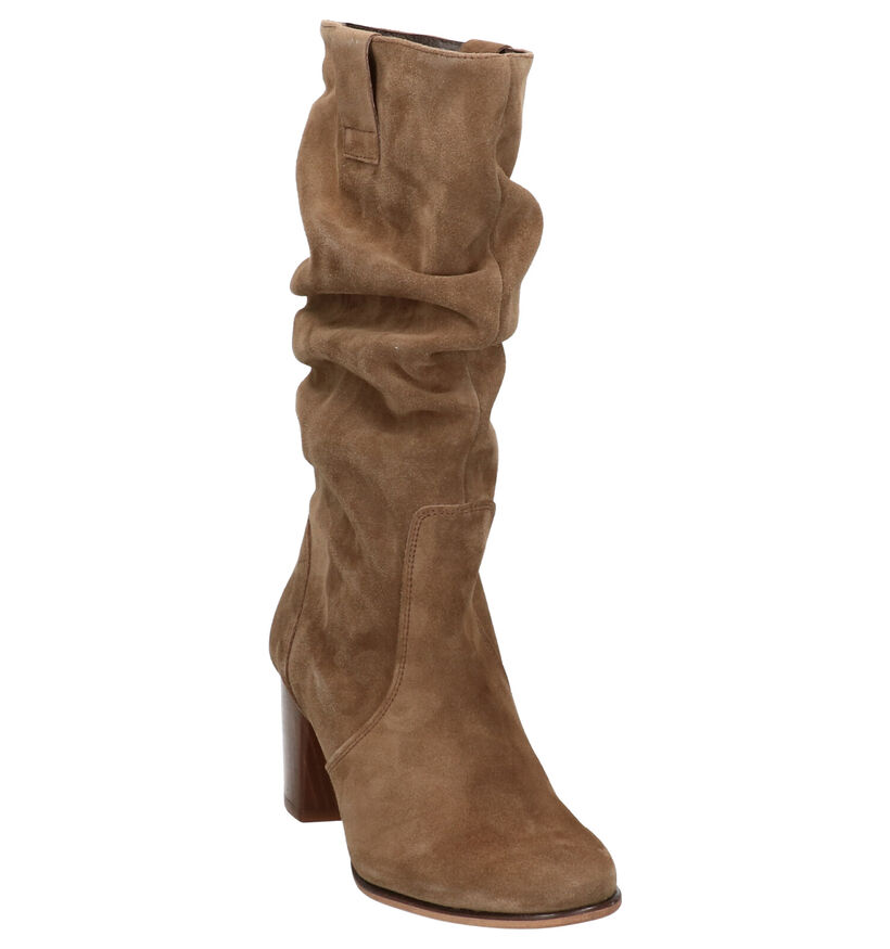 U.TY Bottes basses en Beige foncé en nubuck (262597)