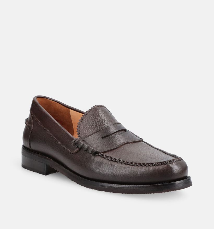 Ambiorix Mocassins en Brun fonc&eacute; pour hommes (381984)