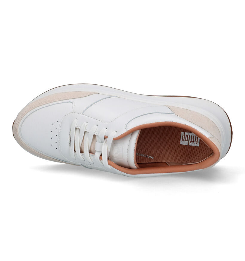 FitFlop F-Mode Flatform Baskets en Blanc pour femmes (320486) - pour semelles orthopédiques