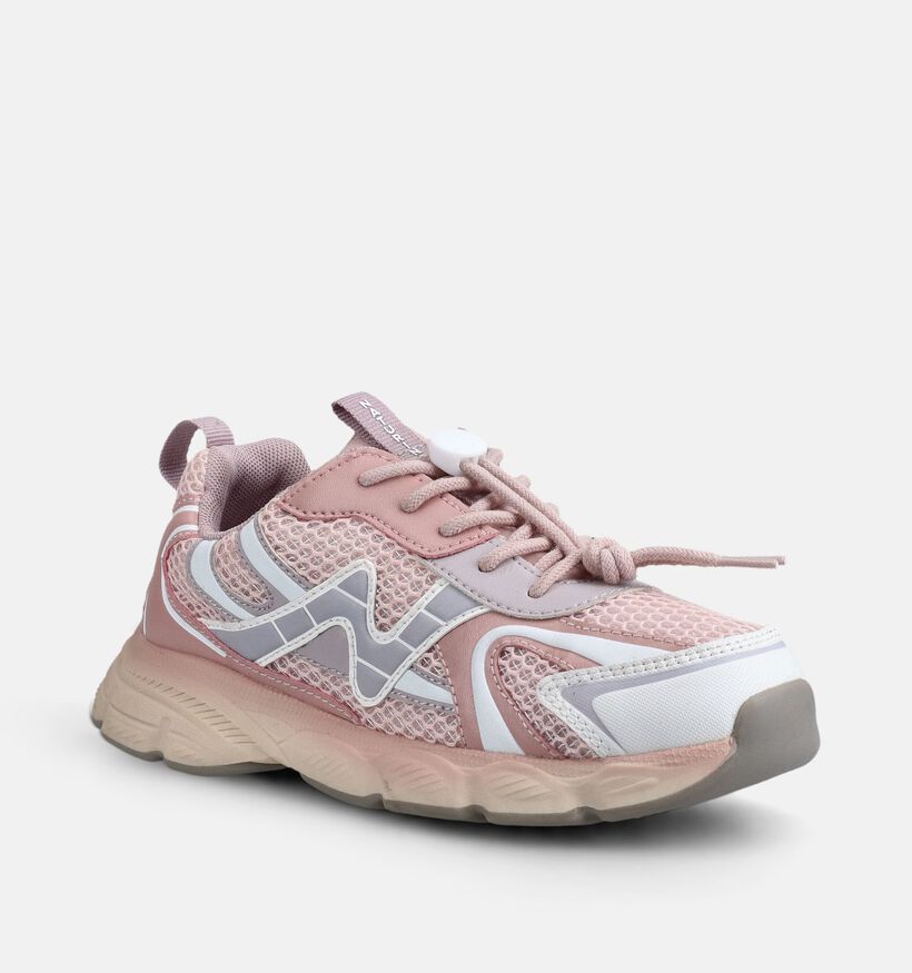Naturino Wave Lichtroze Sneakers voor meisjes (377262) - geschikt voor steunzolen