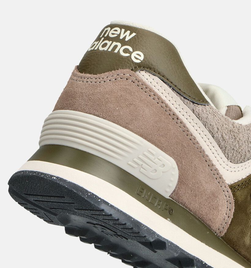 New Balance 574 Groene Sneakers voor heren (358635) - geschikt voor steunzolen