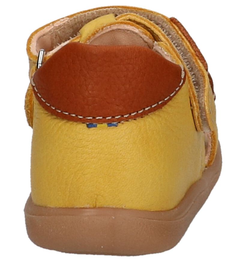 Kavat Sandales pour bébé en Jaune ocre en cuir (247829)