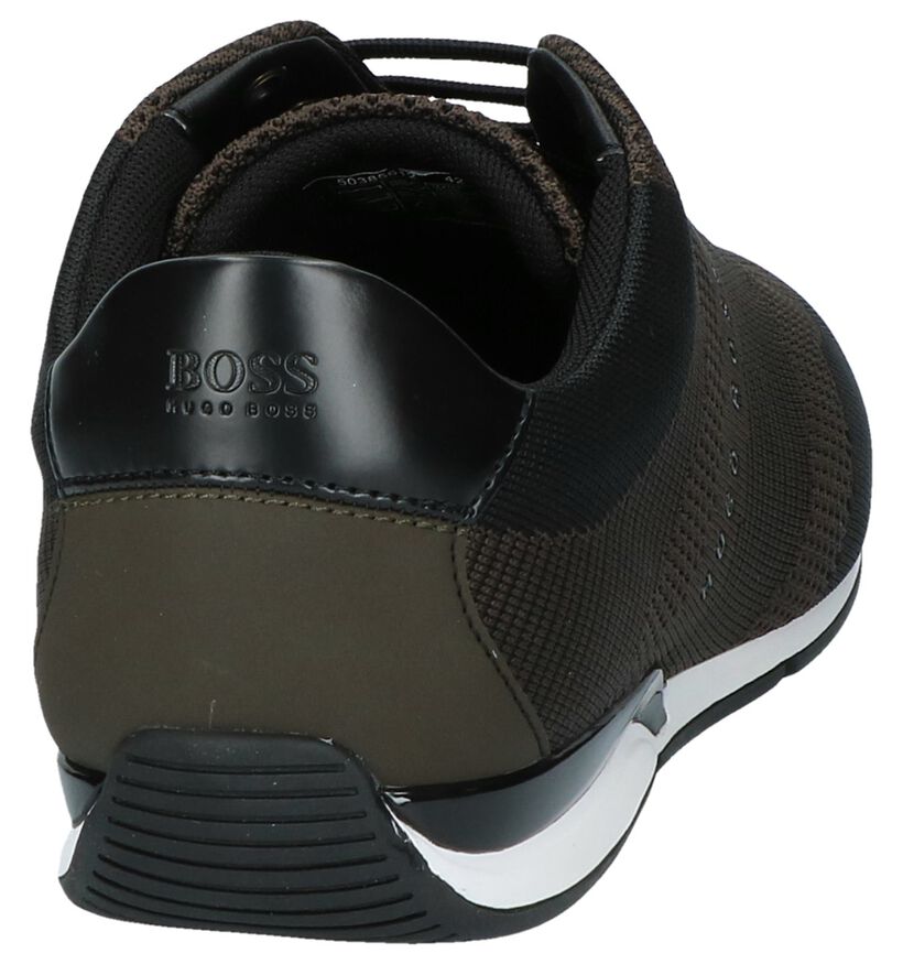 Hugo Boss Saturn Bruine Lage Geklede Sneakers , , pdp