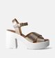 Sweet Lemon Lauren Gouden Sandalen met hak voor dames (361380)