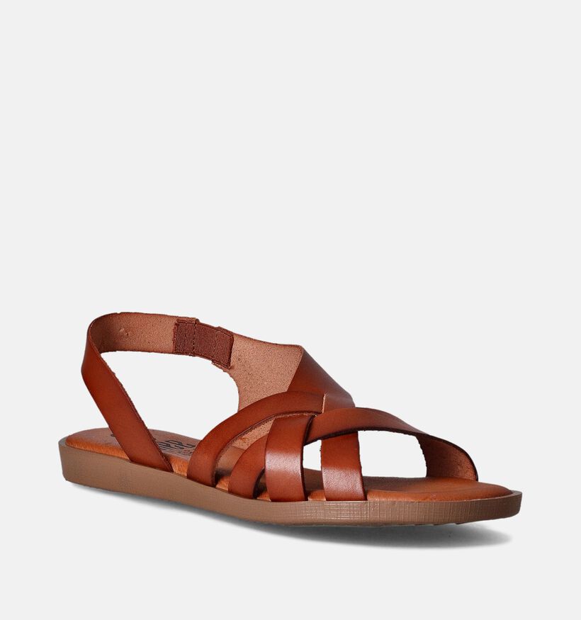 Hee Cognac Sandalen voor dames (353613)