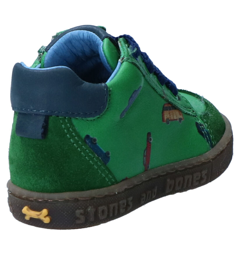 STONES and BONES COOP Chaussures à lacets en Vert en cuir (255455)