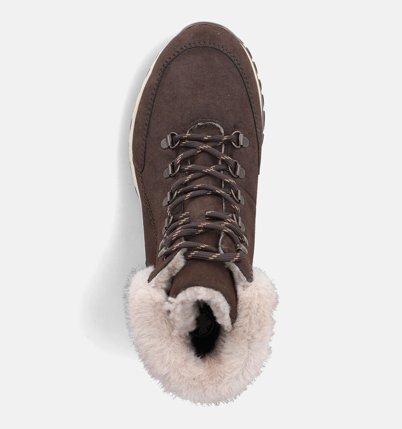 Rieker Chaussures outdoor en Brun fonc&eacute; pour femmes (379950) - pour semelles orthop&eacute;diques