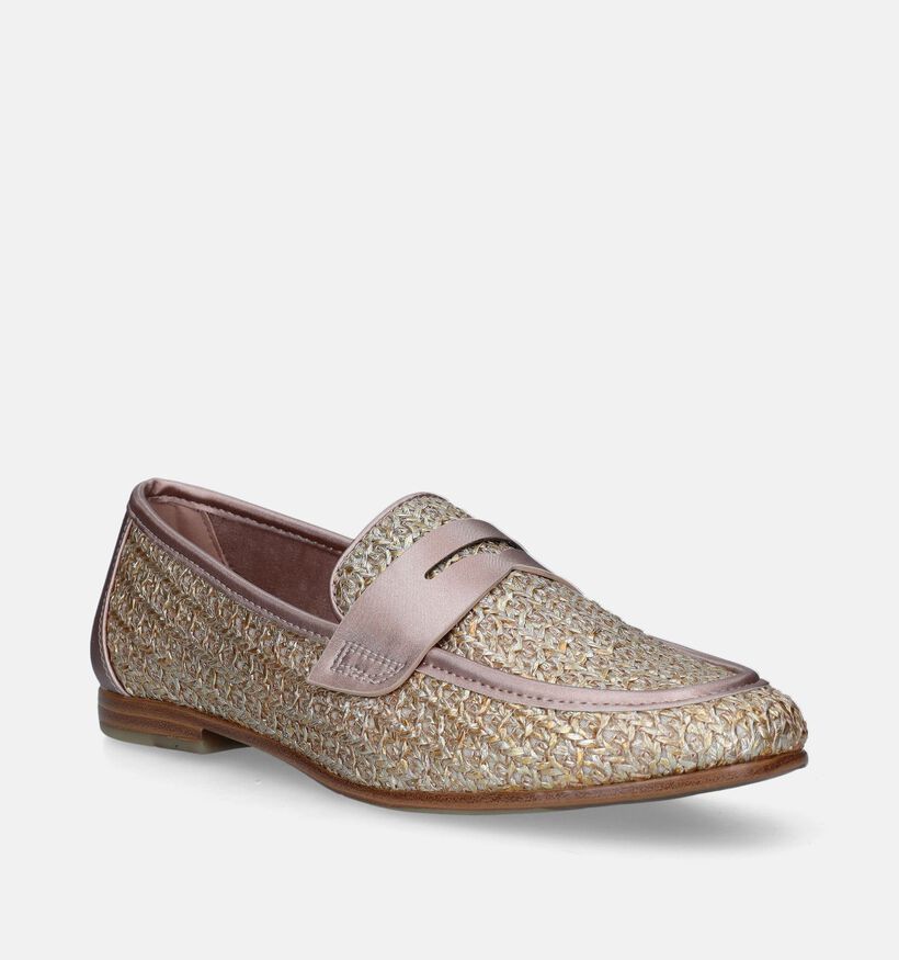 Signatur Tessan Loafers en Or pour femmes (340310)