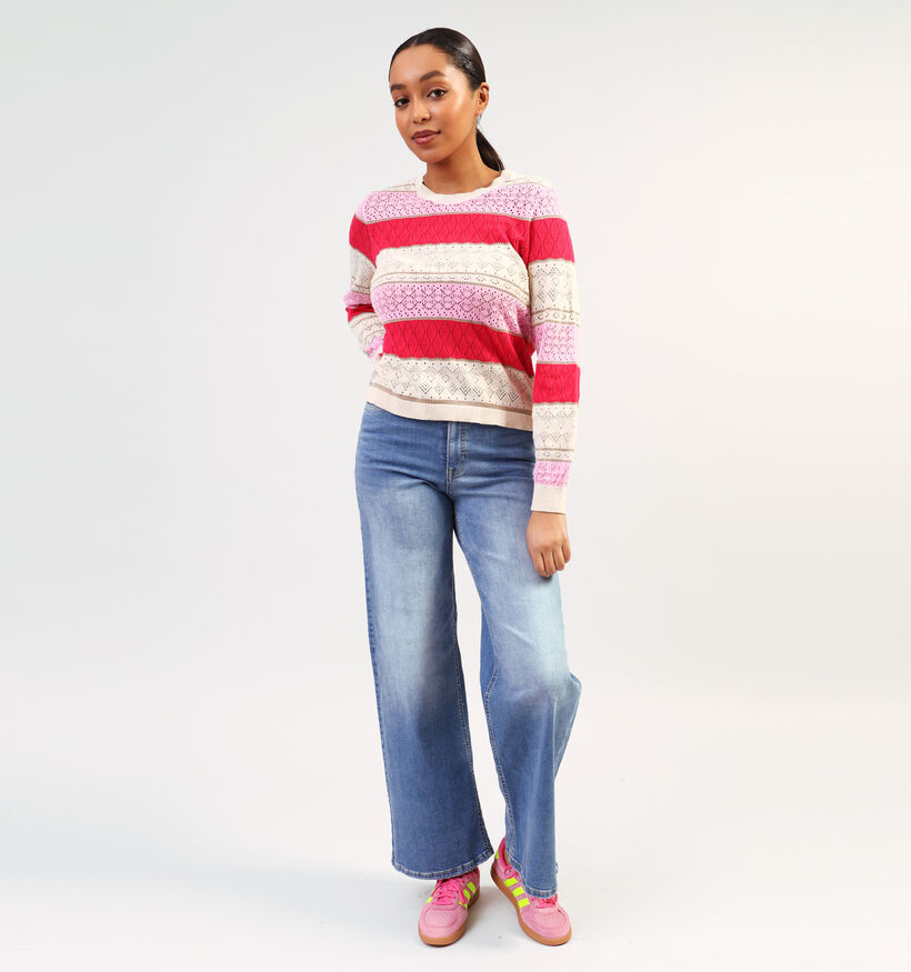 Vila Katina Pull en Rose pour femmes (351807)