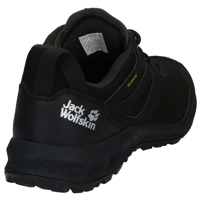 Jack Wolfskin Woodland Chaussures de randonnée en Noir en simili cuir (288123)