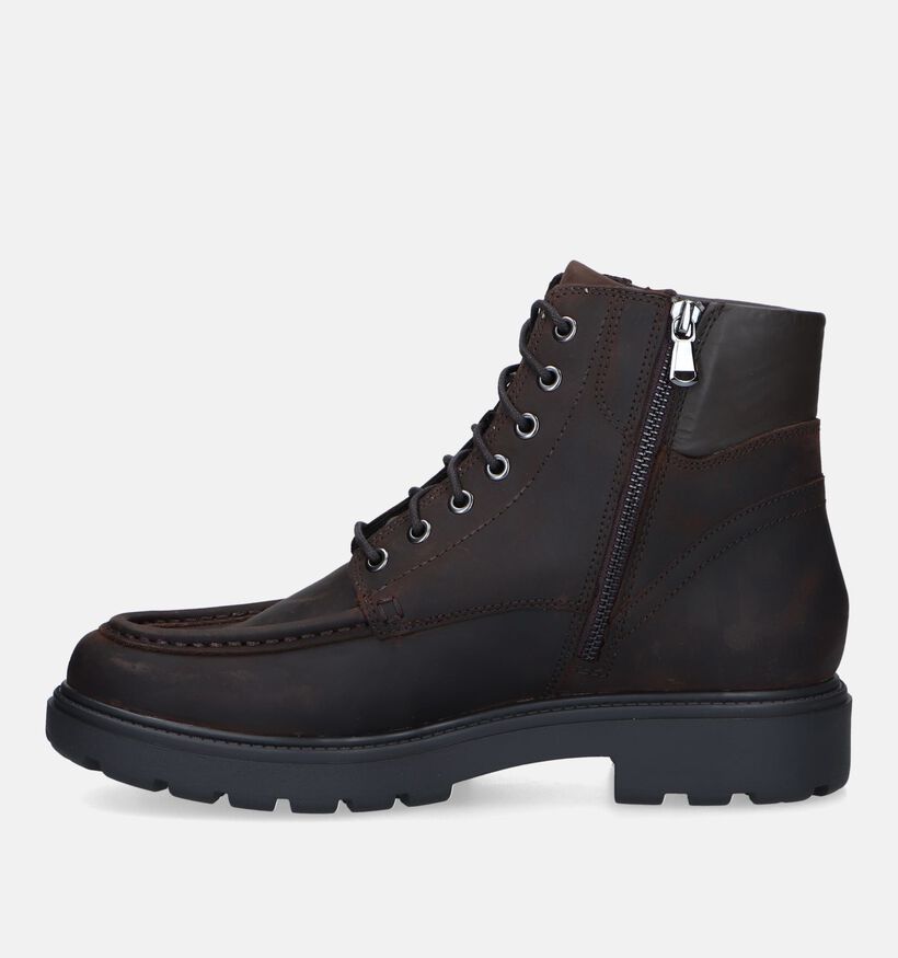 Geox Spherica Bruine Veterboots voor heren (329741) - geschikt voor steunzolen